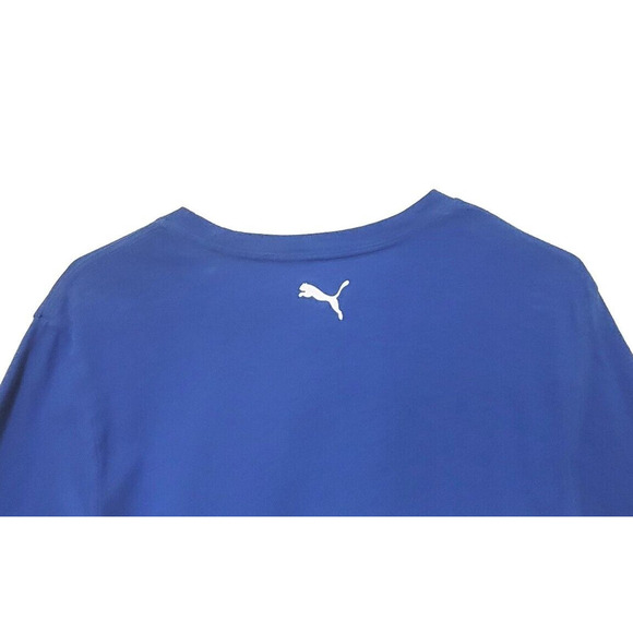 Puma Box Out Basketball Graphic T-Shirt Mens Size M Blue Casual Crew Neck - Picture 3 of 6